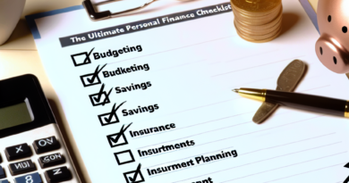 The Ultimate Personal Finance Checklist for Achieving Your Goals